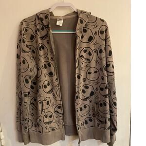 Disney Tim Burton’s Nightmare on Elm Street Hoodie Cotton Blend Sz L